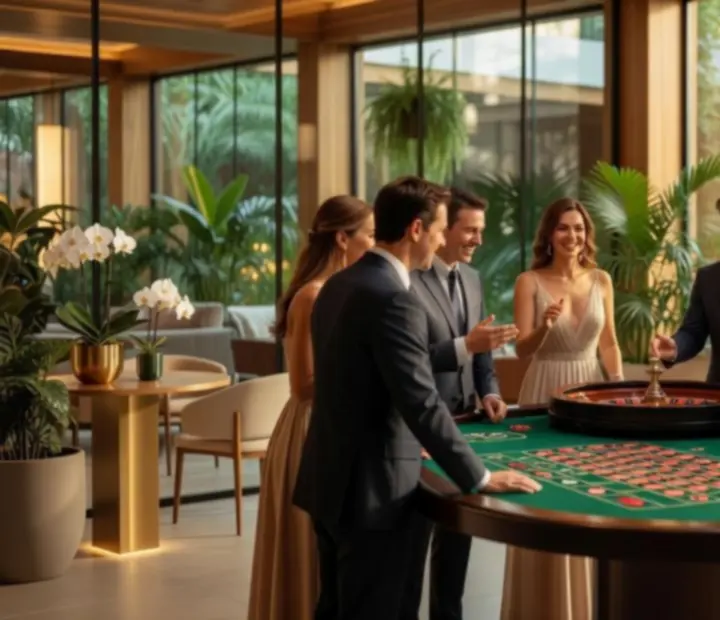 Montage de soirées Nexolvari avec roulette dans des lofts lumineux et des ambiances chaleureuses