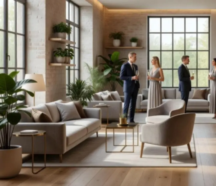 Soirée privée dans un loft lumineux avec ambiance contemporaine